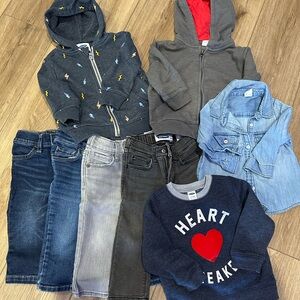 Old Navy and Baby Gap Kids Bundle - Gray, Blue, Red 12-18M